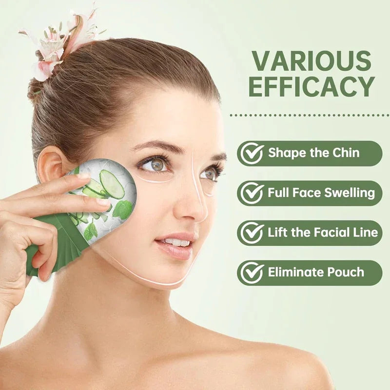 Ice Face Roller & Ice Cube Facial Massage Tool – Cooling Skincare Roller